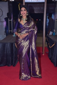 Actress Aishwarya Lekshmi Silk Saree Pictures @ PS1 Pre Release