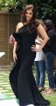 Aishwarya Rai Bachchan in Ruffled One Shoulder Black Gown
