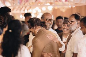 Superstar Rajinikanth @ Aishwarya Arjun Umapathy Ramaiah Wedding Reception Stills
