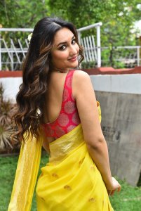 Laila Movie Heroine Akanksha Sharma Saree Pics