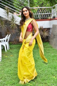 Laila Movie Actress Akanksha Sharma Saree Pics