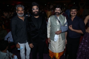 SS Rajamouli, Balakrishna, Allu Arjun, Boyapati Srinu @ Akhanda Movie Pre Release Event Stills