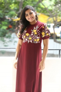 Actress Akhila Akarshana Pics in Red Dress