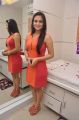 Aksha Pardasani Hot Photos in Dark Orange Red Short Dress