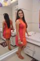 Aksha Pardasany Hot Photos in Dark Orange Red Short Dress