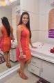Aksha Pardasany Hot Photos in Dark Orange Red Short Dress