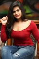 Actress Alekhya Angel Red Dress Hot Photos