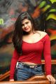 Actress Alekya Angel Red Dress Hot Photos