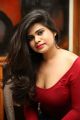 Telugu Actress Alekhya Red Dress Photos