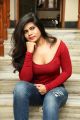 Actress Alekhya Angel Red Dress Hot Photos