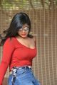 Actress Alekhya Angel Red Dress Hot Photos