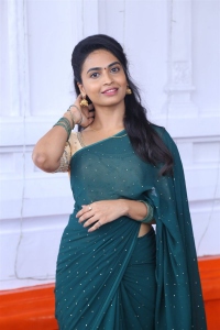 Actress Alekhya Harika Saree Photos