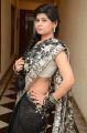 Actress Alekhya Reddy Hot Black Transparent Saree Stills