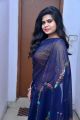 Actress Alekhya Kondapalli Hot in Navy Blue Saree Pics