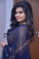 Actress Alekhya Hot in Navy Blue Saree Pics