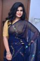 Actress Alekhya Kondapalli Hot in Navy Blue Saree Pics