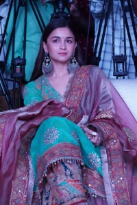 Actress Alia Bhatt Cute Photos @ RRR Movie Press Meet