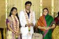 Actor Nassar wife Kameela at ALS Nachiappan Son Wedding Reception Photos