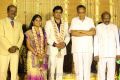 AVM Saravanan at ALS Nachiappan Son Wedding Reception Photos