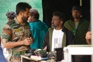 Hero Sivakarthikeyan, Director Rajkumar Periasamy @ Amaran Movie Shooting Spot Images HD