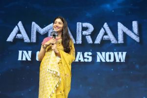 Heroine Sai Pallavi @ Amaran Movie Success Meet Stills