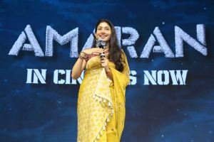 Heroine Sai Pallavi @ Amaran Movie Success Meet Stills