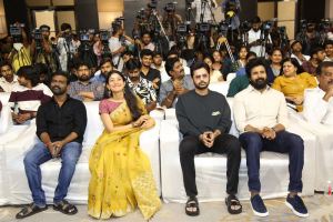 Rajkumar Periasamy, Sai Pallavi, Nithiin, Sivakarthikeyan @ Amaran Movie Success Meet Stills