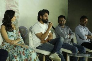 Ashika Ranganath, Nandamuri Kalyan Ram @ Amigos Movie Press Meet Stills