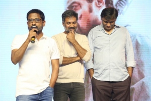 Y Ravi Shankar, Rajendra Reddy, Naveen Yerneni @ Amigos Movie Pre Release Event Stills