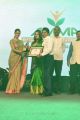 Ashwin Sundar Recieving the Inspiring Icon Award from Actress Nayanthara
