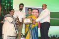 Dr. Srimathi Reciving Good Samaritan Award from Actor Prasanna, Sneha & GRK Reddy