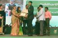 Siddarth Sunil Reciving the Insiring Icon award