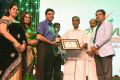 Viswanathan Anand recieving the Pride of India award from honrable minister KP Anbazhagan