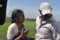 Director Thangar Bachchan at Ammavin Kaipesi Shooting Spot Stills