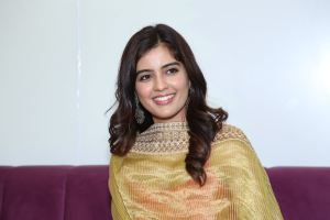 Actress Amritha Aiyer Pics @ Hanuman Movie Interview