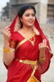Actress Amrutha Aiyer Photos in Red Yellow Half Saree