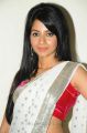 Telugu Actress Amrutha Hot in White Saree Pics