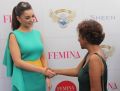 Corina B Manuel (Regional Editor, Femina) with Amy Jackson at Femina Shopping Fest 2015 at F Beach House in Pune.