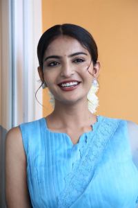 Actress Ananya Nagalla Saree Pics @ Srikakulam Sherlock Holmes Interview