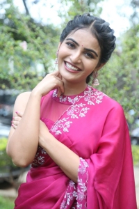 Actress Ananya Nagalla Saree Images @ Anveshi Movie Trailer Release