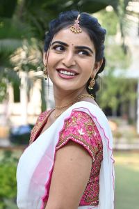 Ananya Nagalla Saree Images @ Srikakulam Sherlock Homes First Look Launch