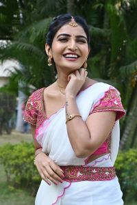 Ananya Nagalla Saree Images @ Srikakulam Sherlock Homes First Look Launch