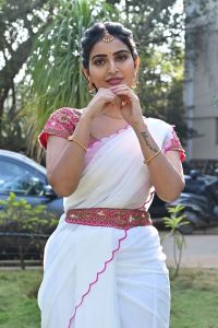 Srikakulam Sherlock Homes Actress Ananya Nagalla Saree Images