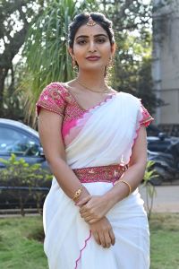 Ananya Nagalla Saree Images @ Srikakulam Sherlock Homes First Look Launch