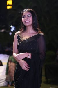 Pottel Movie Actress Ananya Nagalla Black Saree Images