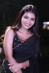 Actress Ananya Nagalla Black Saree Images @ Pottel First Look Launch