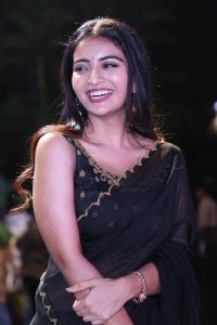 Pottel Movie Actress Ananya Nagalla Black Saree Images