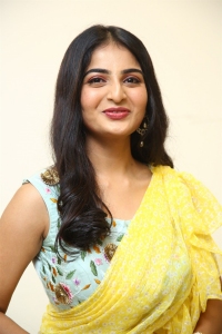 Actress Ananya Nagalla Yellow Saree Stills