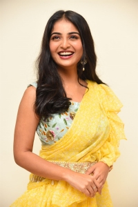 Actress Ananya Nagalla Yellow Saree Stills