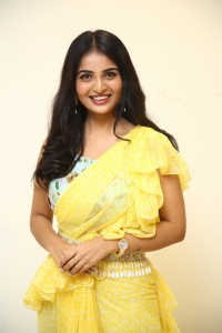 Actress Ananya Nagalla Yellow Saree Stills